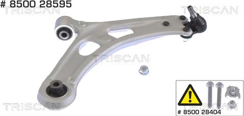 Triscan 8500 28595 - Рычаг подвески колеса autospares.lv