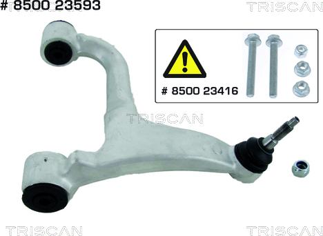 Triscan 8500 23593 - Рычаг подвески колеса autospares.lv