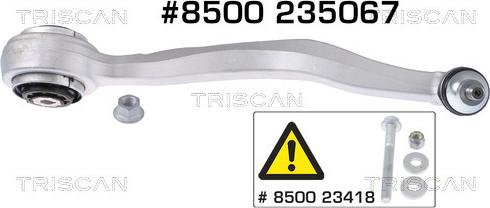 Triscan 8500 235067 - Рычаг подвески колеса autospares.lv