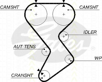 Triscan 8645 5585xs - Зубчатый ремень ГРМ autospares.lv