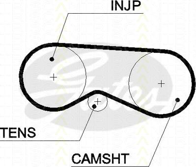 Triscan 8645 5531xs - Зубчатый ремень ГРМ autospares.lv