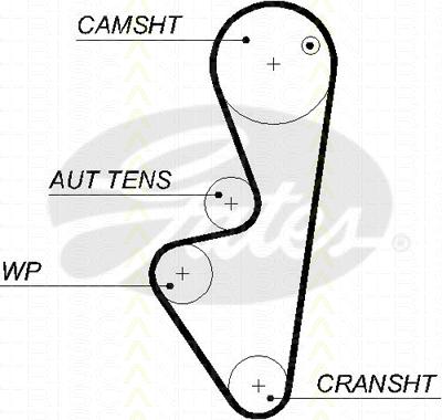 Triscan 8647 28019 - Комплект зубчатого ремня ГРМ autospares.lv