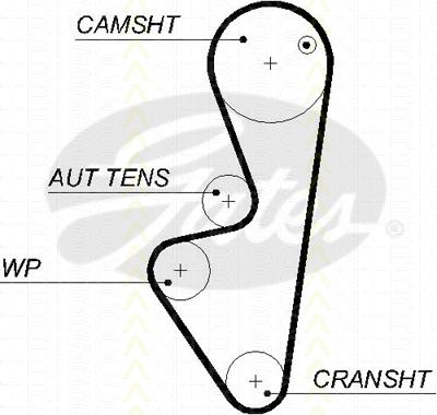 Triscan 8645 5575xs - Зубчатый ремень ГРМ autospares.lv