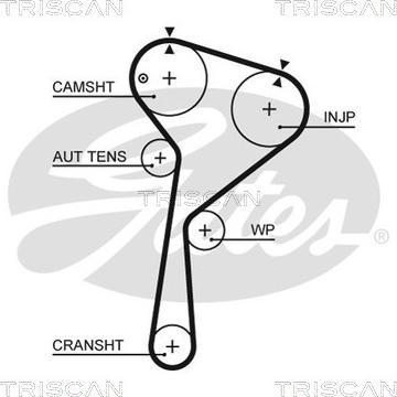 Triscan 8645 5675xs - Зубчатый ремень ГРМ autospares.lv