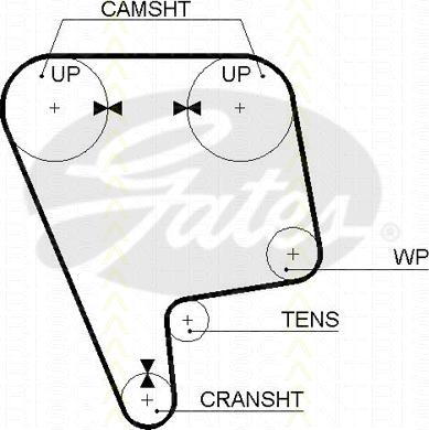 Triscan 8647 40004 - Комплект зубчатого ремня ГРМ autospares.lv