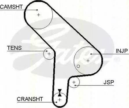 Triscan 8647 11004 - Комплект зубчатого ремня ГРМ autospares.lv