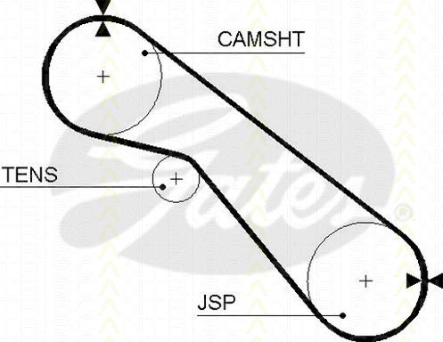 Triscan 8647 13015 - Комплект зубчатого ремня ГРМ autospares.lv