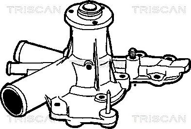 Triscan 8600 12830 - Водяной насос autospares.lv