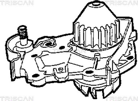 Triscan 8600 25010 - Водяной насос autospares.lv