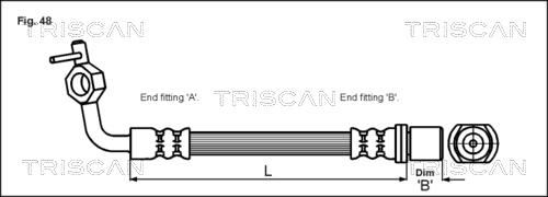 Triscan 8150 13120 - Тормозной шланг autospares.lv