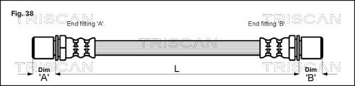 Triscan 8150 13229 - Тормозной шланг autospares.lv