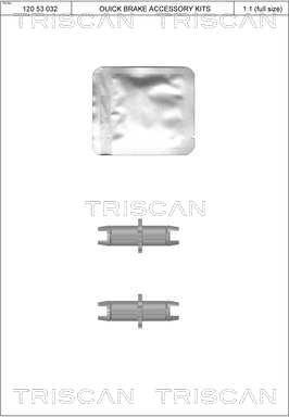 Triscan 8105 432596 - Система тяг и рычагов, тормозная система autospares.lv