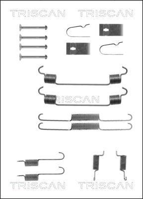 Triscan 8105 502543 - Комплектующие, барабанный тормозной механизм autospares.lv