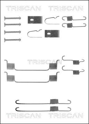 Triscan 8105 502554 - Комплектующие, барабанный тормозной механизм autospares.lv