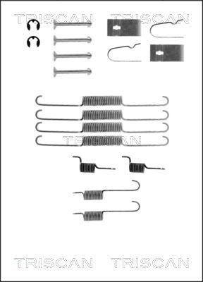 Triscan 8105 502501 - Комплектующие, барабанный тормозной механизм autospares.lv