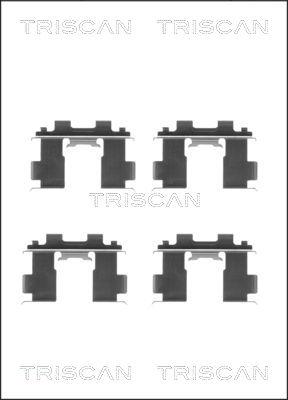 Triscan 8105 141590 - Комплектующие для колодок дискового тормоза autospares.lv