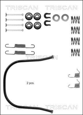 Triscan 8105 142500 - Комплектующие, барабанный тормозной механизм autospares.lv