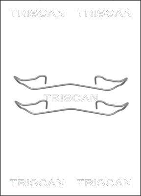 Triscan 8105 161617 - Комплектующие для колодок дискового тормоза autospares.lv