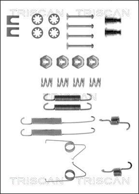 Triscan 8105 162049 - Комплектующие, барабанный тормозной механизм autospares.lv