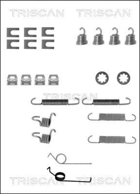 Triscan 8105 162046 - Комплектующие, барабанный тормозной механизм autospares.lv