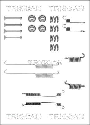 Triscan 8105 162036 - Комплектующие, барабанный тормозной механизм autospares.lv