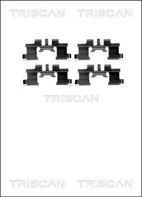 Triscan 8105 101641 - Комплектующие для колодок дискового тормоза autospares.lv