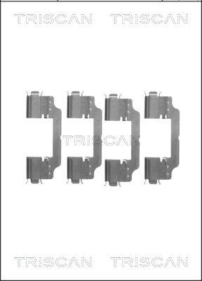 Triscan 8105 101647 - Комплектующие для колодок дискового тормоза autospares.lv