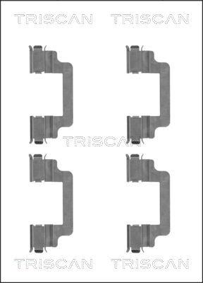 Triscan 8105 101659 - Комплектующие для колодок дискового тормоза autospares.lv