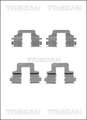 Triscan 8105 101652 - Комплектующие для колодок дискового тормоза autospares.lv