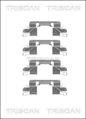 Triscan 8105 101657 - Комплектующие для колодок дискового тормоза autospares.lv