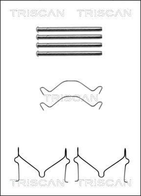 Triscan 8105 101604 - Комплектующие для колодок дискового тормоза autospares.lv