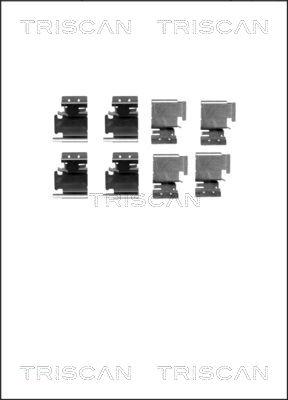 Triscan 8105 101627 - Комплектующие для колодок дискового тормоза autospares.lv