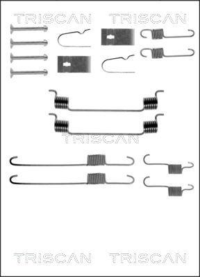 Triscan 8105 102574 - Комплектующие, барабанный тормозной механизм autospares.lv