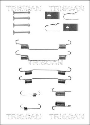 Triscan 8105 102575 - Комплектующие, барабанный тормозной механизм autospares.lv