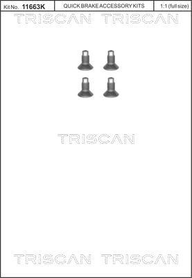 Triscan 8105 116004 - Комплект болтов, тормозной диск autospares.lv