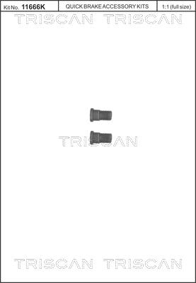 Triscan 8105 116007 - Комплект болтов, тормозной диск autospares.lv