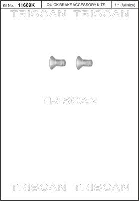 Triscan 8105 116010 - Комплект болтов, тормозной диск autospares.lv