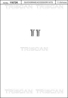 Triscan 8105 116013 - Комплект болтов, тормозной диск autospares.lv