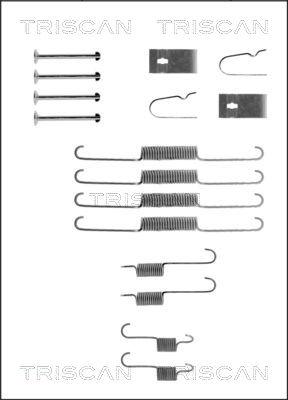 Triscan 8105 182001 - Комплектующие, барабанный тормозной механизм autospares.lv