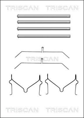 Triscan 8105 131640 - Комплектующие для колодок дискового тормоза autospares.lv