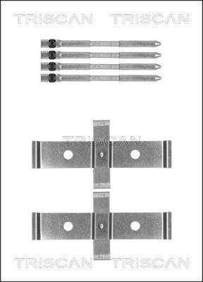 Triscan 8105 121570 - Комплектующие для колодок дискового тормоза autospares.lv