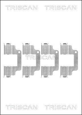 Triscan 8105 171600 - Комплектующие для колодок дискового тормоза autospares.lv