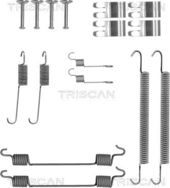 Triscan 8105 172470 - Комплектующие, барабанный тормозной механизм autospares.lv