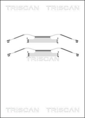 Triscan 8105 291607 - Комплектующие для колодок дискового тормоза autospares.lv