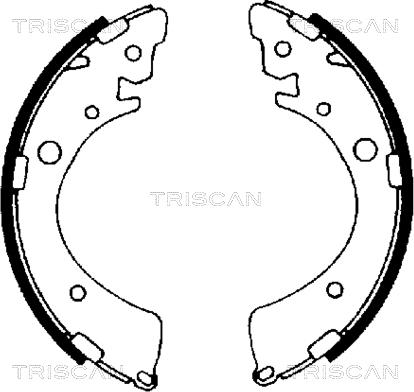Triscan 8100 40441 - Комплект тормозных колодок, барабанные autospares.lv