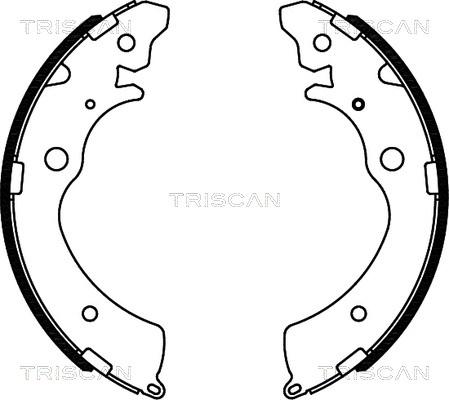 Triscan 8100 40508 - Комплект тормозных колодок, барабанные autospares.lv