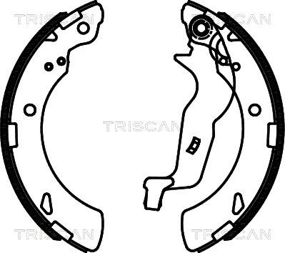 Triscan 8100 40010 - Комплект тормозных колодок, барабанные autospares.lv