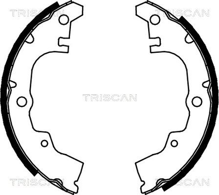 Triscan 8100 41414 - Комплект тормозных колодок, барабанные autospares.lv