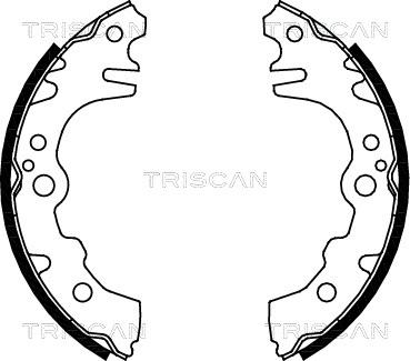 Triscan 8100 41619 - Комплект тормозных колодок, барабанные autospares.lv