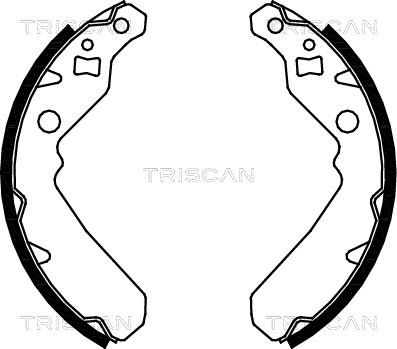 Triscan 8100 41615 - Комплект тормозных колодок, барабанные autospares.lv